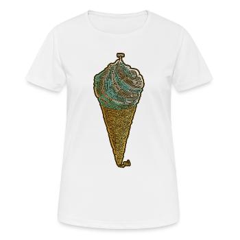 Glace Italienne labyrinthique - T-shirt respirant Femme - blanc - Devant - AI Model Female 172 dark (172cm)