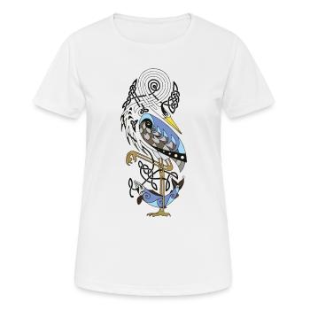 Le Sentinelle de la Rive du Shannon - T-shirt respirant Femme - blanc - Devant - AI Model Female 172 dark (172cm)