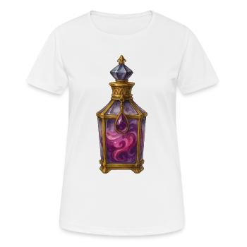 Purpur Zaubertrank Halloween Hexentrank Fantasy - Frauen T-Shirt atmungsaktiv - Weiß - Vorne - AI Model Female 172 dark (172cm)