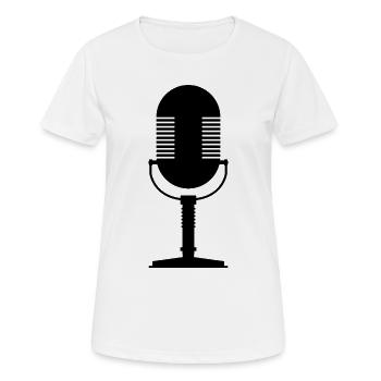 Vintage microphone - Women's Breathable T-Shirt - white - Front - AI Model Female 172 dark (172cm)
