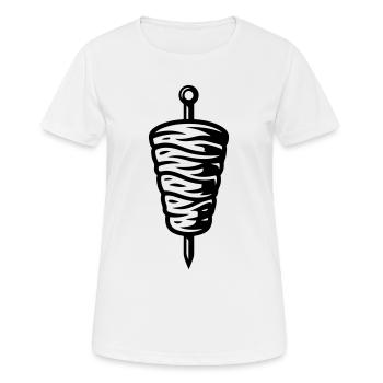 Kebab symbol - Women's Breathable T-Shirt - white - Front - AI Model Female 172 dark (172cm)