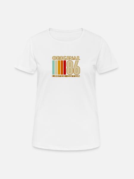 Originale limitierte Ausgabe von 1986 - Frauen T-Shirt atmungsaktiv - Weiß