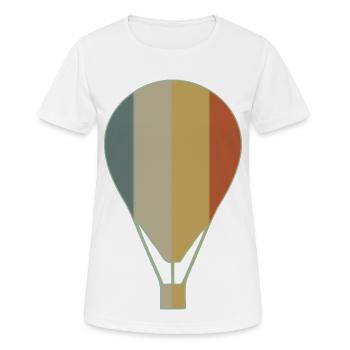 Heißluftballon - Frauen T-Shirt atmungsaktiv - Weiß - Vorne - AI Model Female 172 dark (172cm)