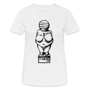 Venus BC - Frauen T-Shirt atmungsaktiv - Weiß - Vorne - AI Model Female 172 dark (172cm)