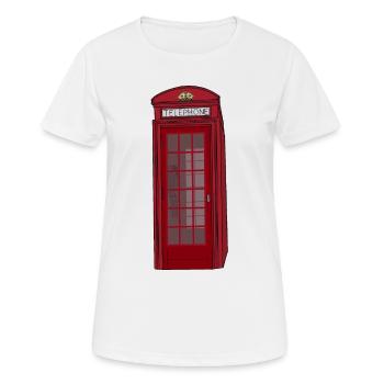 Telefonzelle Telefon Vintage - Frauen T-Shirt atmungsaktiv - Weiß - Vorne - AI Model Female 172 dark (172cm)
