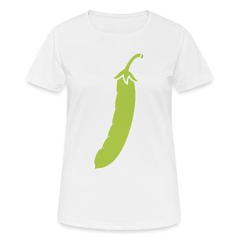French bean - Women's Breathable T-Shirt - white - Front - AI Model Female 172 dark (172cm)
