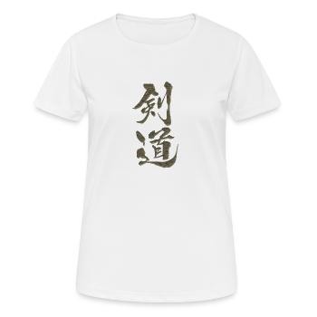 kendo - T-shirt respirant Femme - blanc - Devant - AI Model Female 172 dark (172cm)