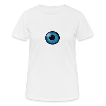 œil - T-shirt respirant Femme - blanc - Devant - AI Model Female 172 dark (172cm)