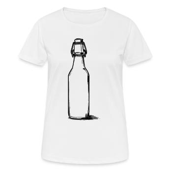 Empty Bottle of Beer - Women's Breathable T-Shirt - white - Front - AI Model Female 172 dark (172cm)
