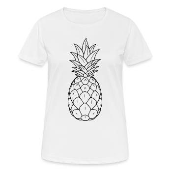 Minimalistic Pineapple - Women's Breathable T-Shirt - white - Front - AI Model Female 172 dark (172cm)