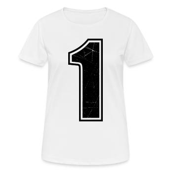 One Number - Women's Breathable T-Shirt - white - Front - AI Model Female 172 dark (172cm)