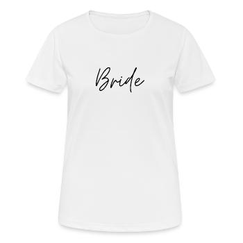 Bride - Women's Breathable T-Shirt - white - Front - AI Model Female 172 dark (172cm)