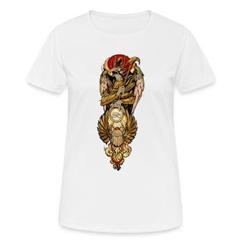 Horus and the all-seeing eye - Women's Breathable T-Shirt - white - Front - AI Model Female 172 dark (172cm)