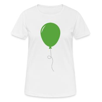 balloon - Women's Breathable T-Shirt - white - Front - AI Model Female 172 dark (172cm)