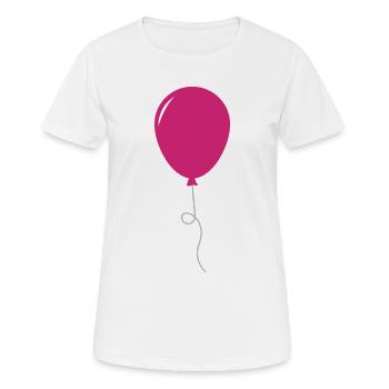 balloon - Women's Breathable T-Shirt - white - Front - AI Model Female 172 dark (172cm)