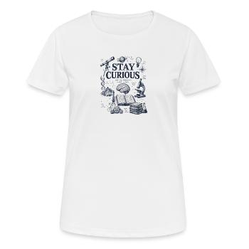Neugierige Überreste: Wissenschaftliche Kritzeleien - Frauen T-Shirt atmungsaktiv - Weiß - Vorne - AI Model Female 172 dark (172cm)