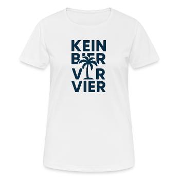 Pas de trafic de bar Palmiers Design - T-shirt respirant Femme - blanc - Devant - AI Model Female 172 dark (172cm)