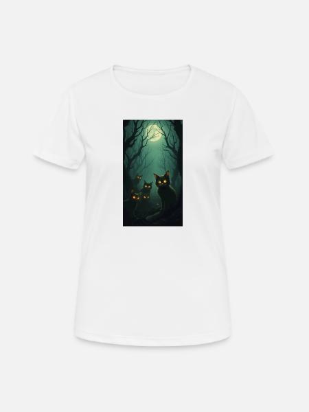 feline - Women's Breathable T-Shirt - white