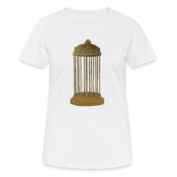 Goldener Käfig - Frauen T-Shirt atmungsaktiv - Weiß - Vorne - AI Model Female 172 dark (172cm)