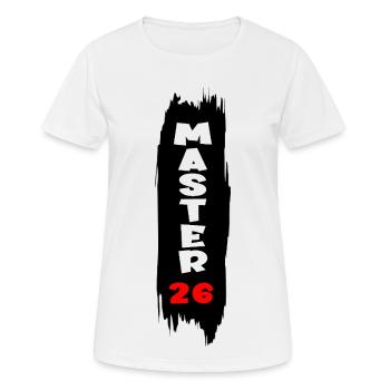 Master 2026 - T-shirt respirant Femme - blanc - Devant - AI Model Female 172 dark (172cm)