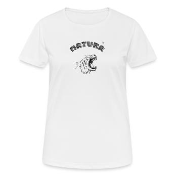 Tiger - Frauen T-Shirt atmungsaktiv - Weiß - Vorne - AI Model Female 172 dark (172cm)