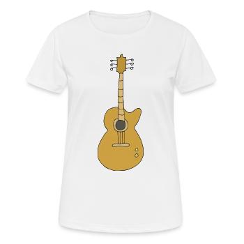 gitarre - Frauen T-Shirt atmungsaktiv - Weiß - Vorne - AI Model Female 172 dark (172cm)