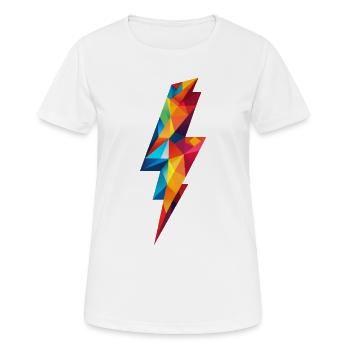 Flash Colors - Women's Breathable T-Shirt - white - Front - AI Model Female 172 dark (172cm)