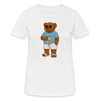 Björn de Malmö - T-shirt respirant Femme - blanc - Devant - AI Model Female 172 dark (172cm)