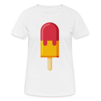 Glace - T-shirt respirant Femme - blanc - Devant - AI Model Female 172 dark (172cm)