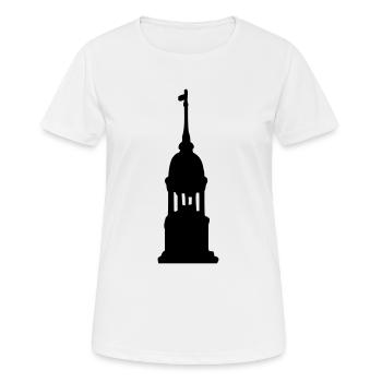Hamburger Michel Hamburg - Frauen T-Shirt atmungsaktiv - Weiß - Vorne - AI Model Female 172 dark (172cm)