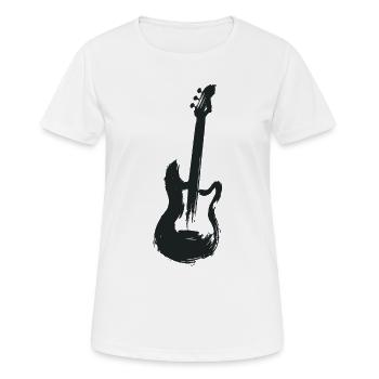 Elektrogitarre - Frauen T-Shirt atmungsaktiv - Weiß - Vorne - AI Model Female 172 dark (172cm)