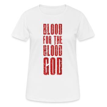 Blood For The Blood God - Women's Breathable T-Shirt - white - Front - AI Model Female 172 dark (172cm)