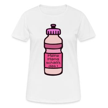 MAMA SPORT MOTIVATION - Frauen T-Shirt atmungsaktiv - Weiß - Vorne - AI Model Female 172 dark (172cm)