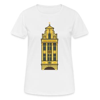Grande Place II - T-shirt respirant Femme - blanc - Devant - AI Model Female 172 dark (172cm)