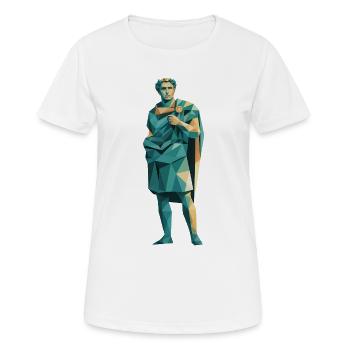 Caesar - Logo de l’histoire cool - T-shirt respirant Femme - blanc - Devant - AI Model Female 172 dark (172cm)