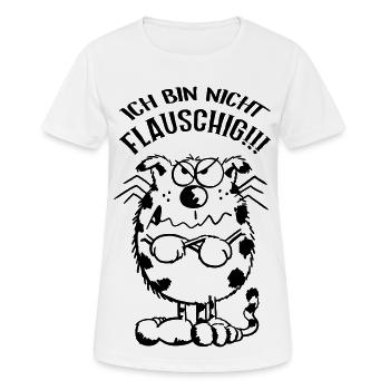 Ich bin nicht flauschig Katze - Comic - Frauen T-Shirt atmungsaktiv - Weiß - Vorne - AI Model Female 172 dark (172cm)