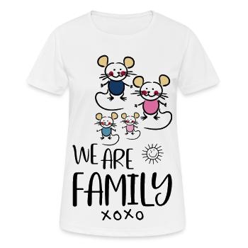 Family - Women's Breathable T-Shirt - white - Front - AI Model Female 172 dark (172cm)