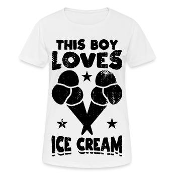 Ice Cream Boy - Women's Breathable T-Shirt - white - Front - AI Model Female 172 dark (172cm)
