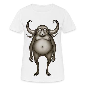 BUG #6 - dark hell - T-shirt respirant Femme - blanc - Devant - AI Model Female 172 dark (172cm)