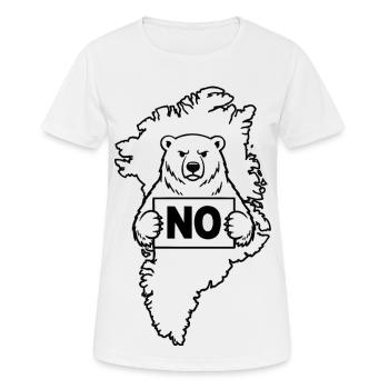 Greenland Is Not For Sale - Women's Breathable T-Shirt - white - Front - AI Model Female 172 dark (172cm)