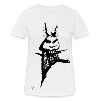 My vibe - Frauen T-Shirt atmungsaktiv - Weiß - Vorne - AI Model Female 172 dark (172cm)