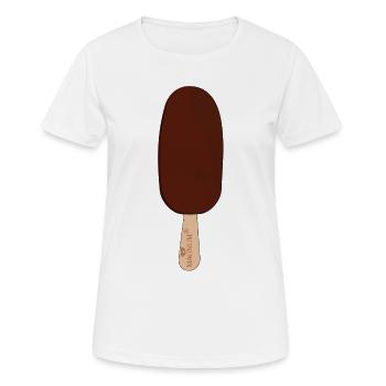 T-shirt crème glacée MAGNUM - T-shirt respirant Femme - blanc - Devant - AI Model Female 172 dark (172cm)