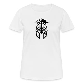 Casque Spartan Contrast Art - T-shirt respirant Femme - blanc - Devant - AI Model Female 172 dark (172cm)