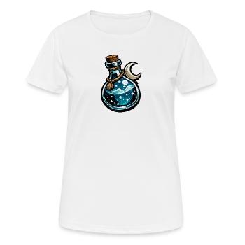 Moon Potion Bottle Magic - Women's Breathable T-Shirt - white - Front - AI Model Female 172 dark (172cm)