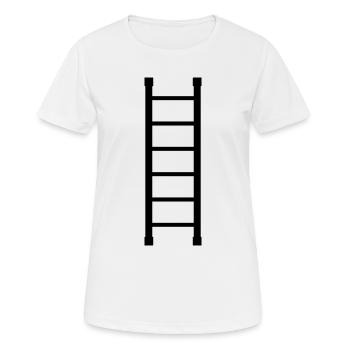 Wooden ladder - Women's Breathable T-Shirt - white - Front - AI Model Female 172 dark (172cm)