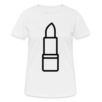 rouge à lèvres - T-shirt respirant Femme - blanc - Devant - AI Model Female 172 dark (172cm)