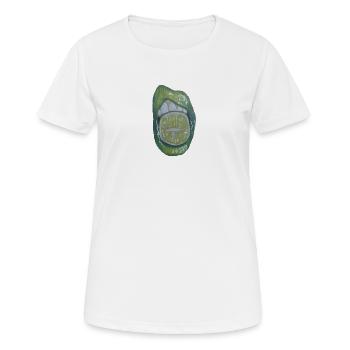 L’acidulation est la moquerie - la morsure au citron vert - T-shirt respirant Femme - blanc - Devant - AI Model Female 172 dark (172cm)