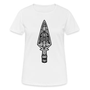 Tribal Arrowhead | Archery - Women's Breathable T-Shirt - white - Front - AI Model Female 172 dark (172cm)