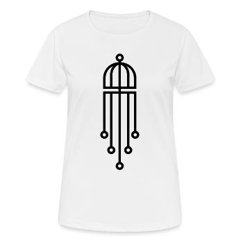 carillon - T-shirt respirant Femme - blanc - Devant - AI Model Female 172 dark (172cm)