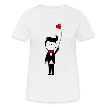 Bräutigam - Frauen T-Shirt atmungsaktiv - Weiß - Vorne - AI Model Female 172 dark (172cm)